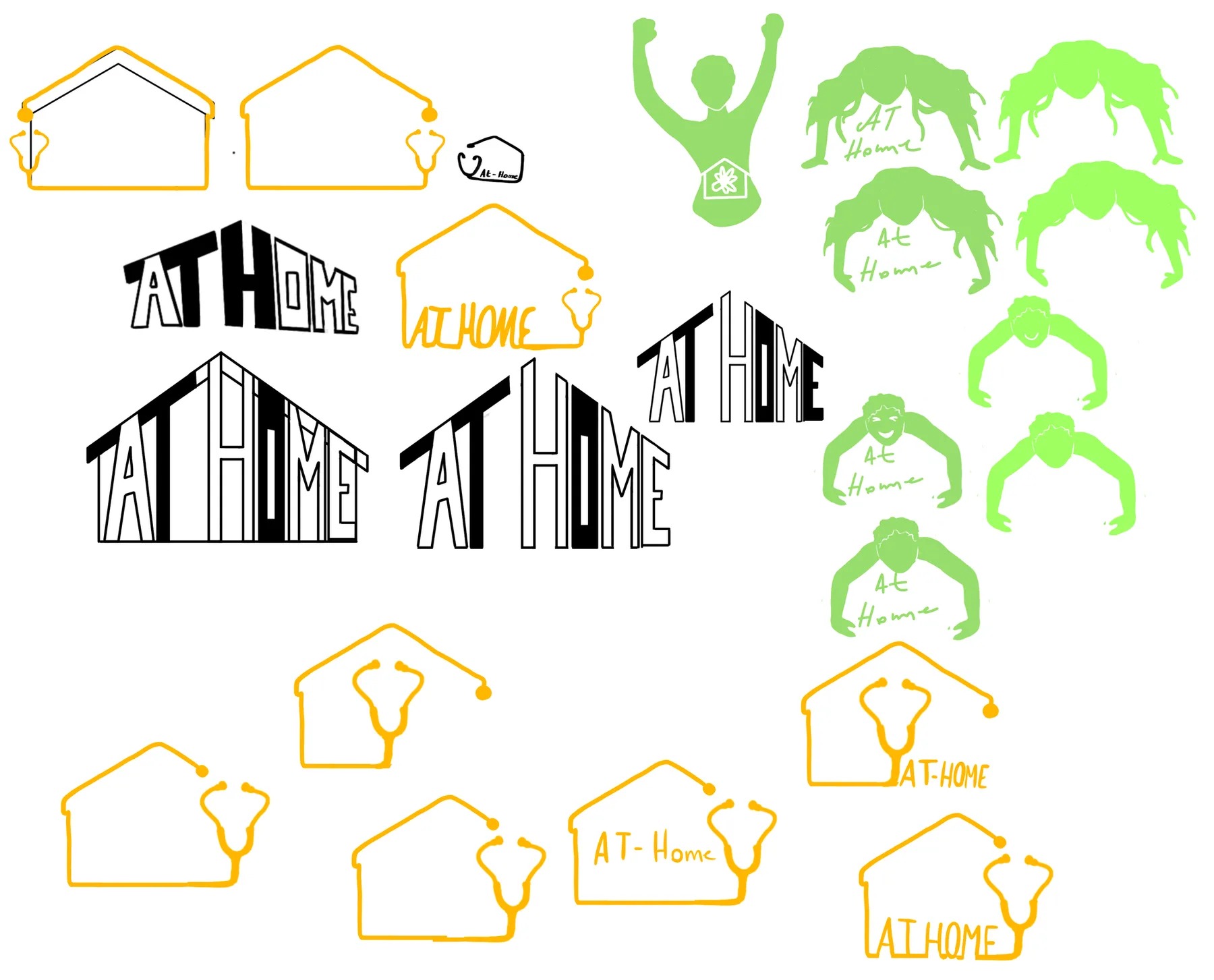 AT-HOME — logo pour un infirmier libéral — visuel 1